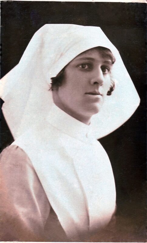 Daniel Baker's Family History Photographs - A picture of Audrey Kentv in an old fashioned nurses uniform
