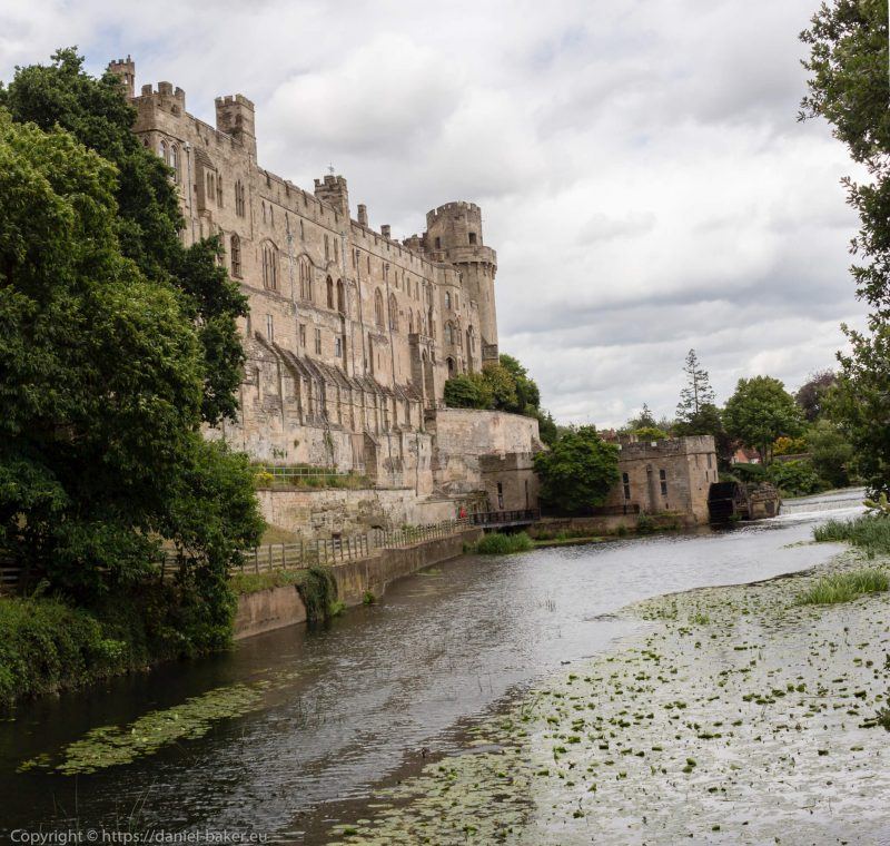Photographs from Warwick Castle 2016 with moat