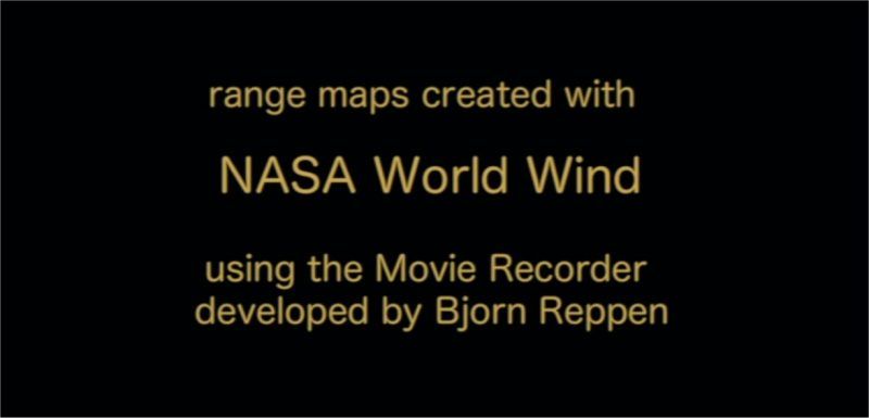 Watching Warblers West credits showing credit to NASA World Wind